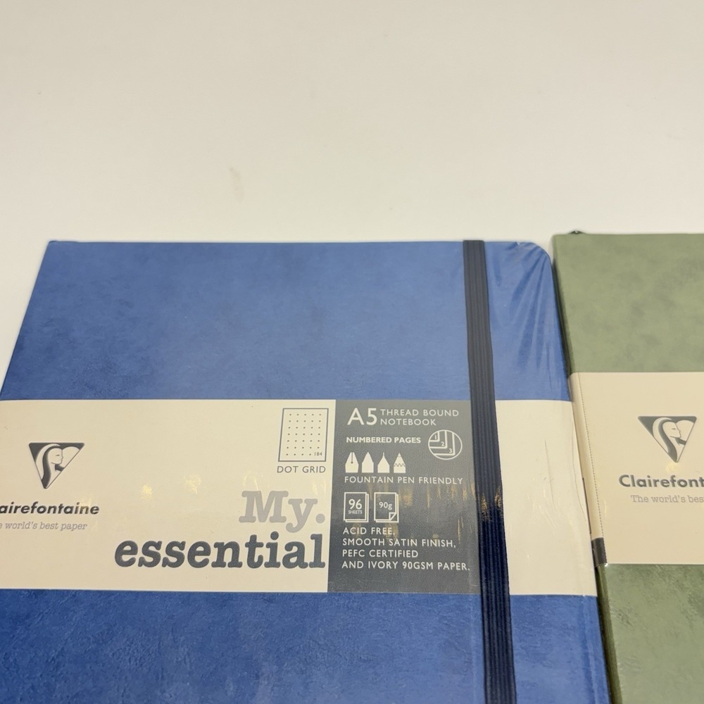 2 Clairefontaine My Essential A5 Thread Bound Notebooks 96 Sheets Dot Grid - Picture 4 of 9